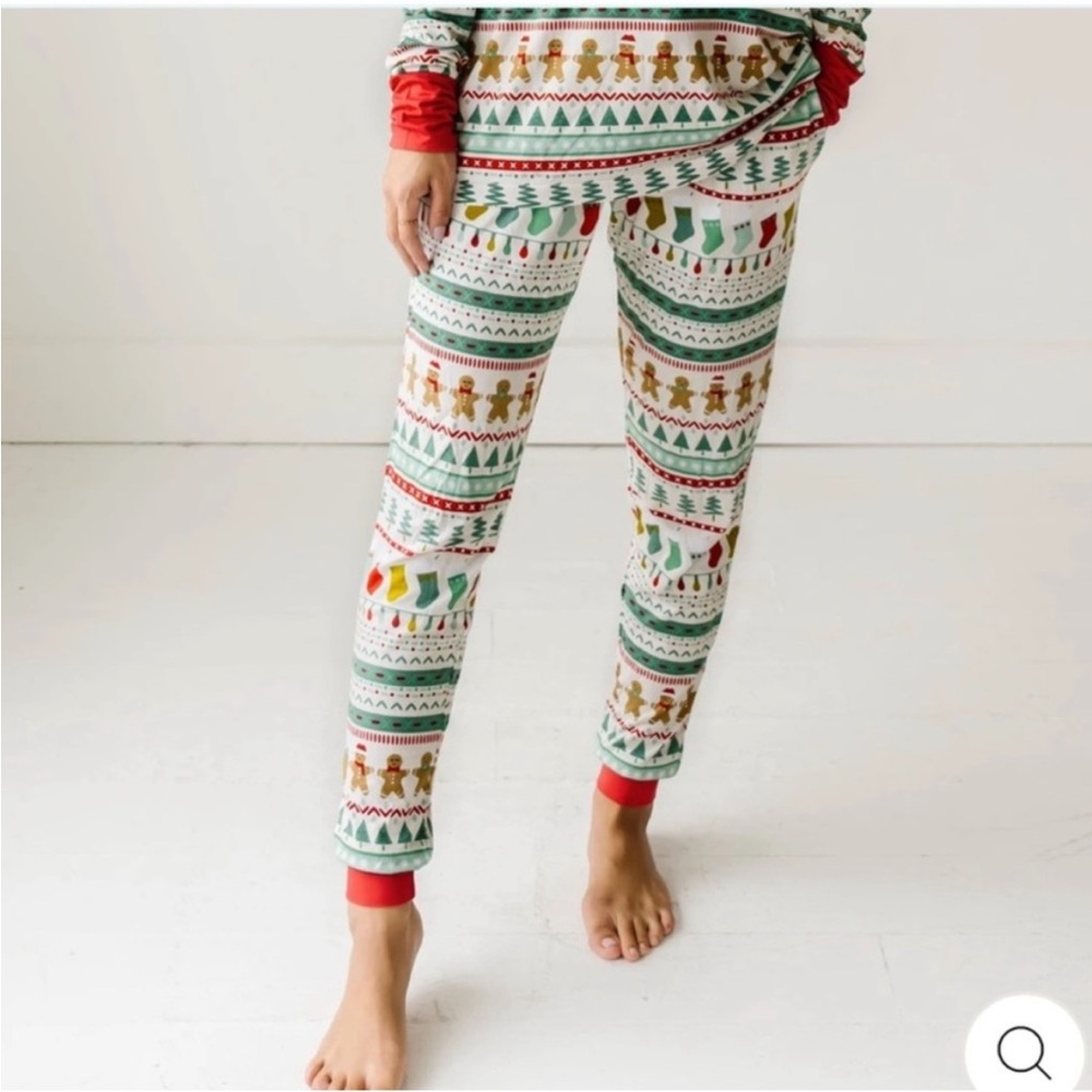 Little Sleepies | Women’s Fair Isle Christmas Pajamas Bamboo Pants | S